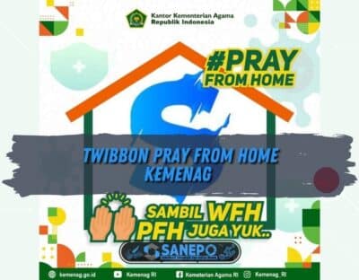 Twibbon Pray From Home Kemenag