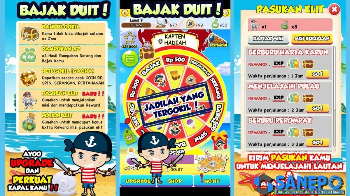 Game Spin Penghasil Uang Langsung ke Rekening Bajak Duit