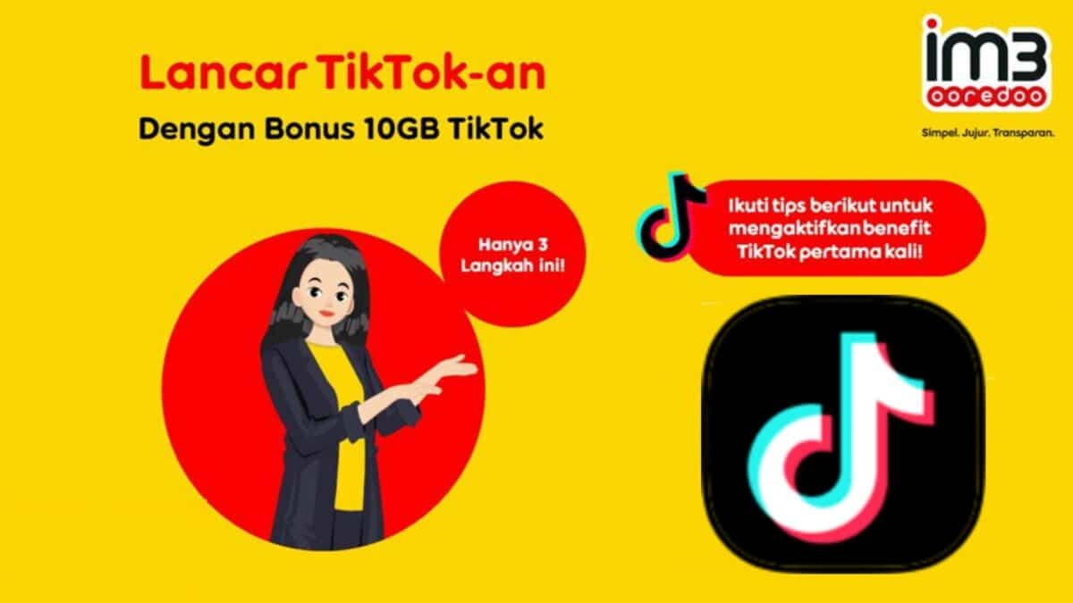 cara mendapatkan kuota tiktok gratis indosat