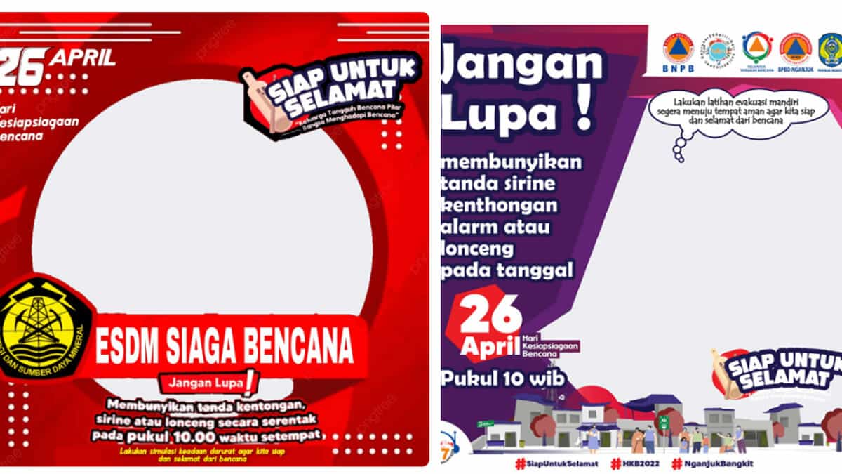 link twibbon Hari Kesiapsiagaan Bencana 2022