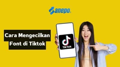 cara mengecilkan font Tiktok