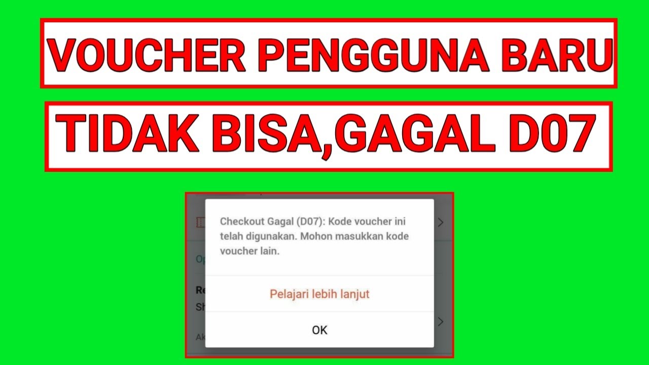Voucher Pengguna Baru Shopee Tidak Bisa Digunakan