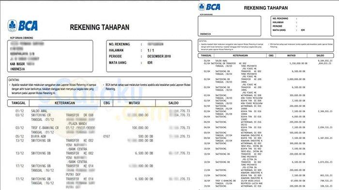 Cara Menghapus Rekening Koran BCA