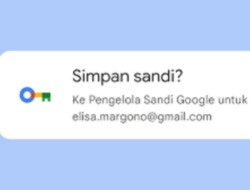 Cara menyimpan sandi di Chrome.