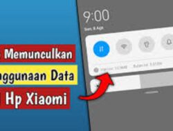 Cara melihat penggunaan data Xiaomi.