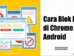 Cara blokir iklan Chrome.