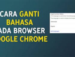 Cara ganti bahasa di Chrome.