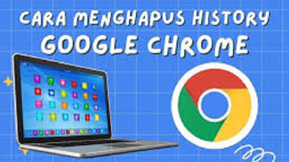 Cara menghapus history di Google Chrome.