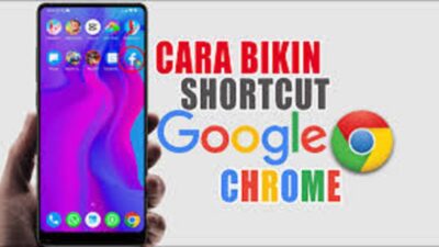Cara membuat shortcut di Google Chrome.
