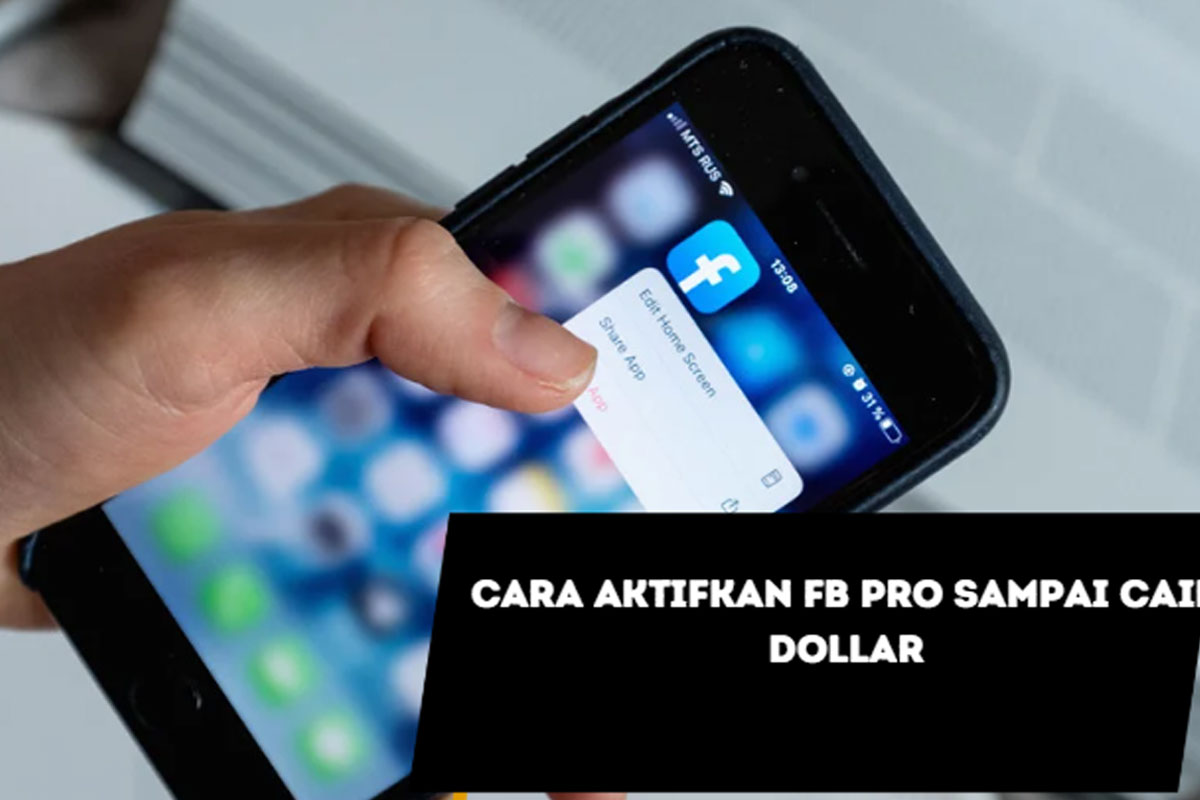 cara aktifkan FB pro sampai cair Dollar