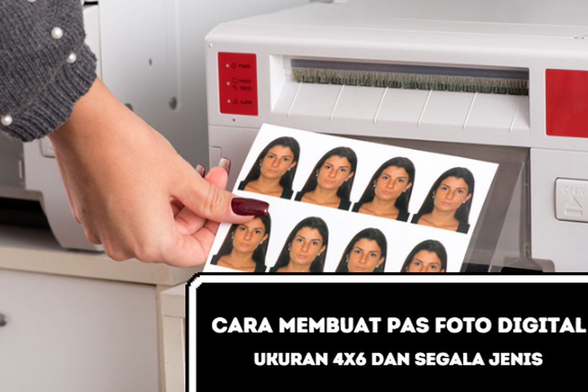 cara membuat pas foto digital