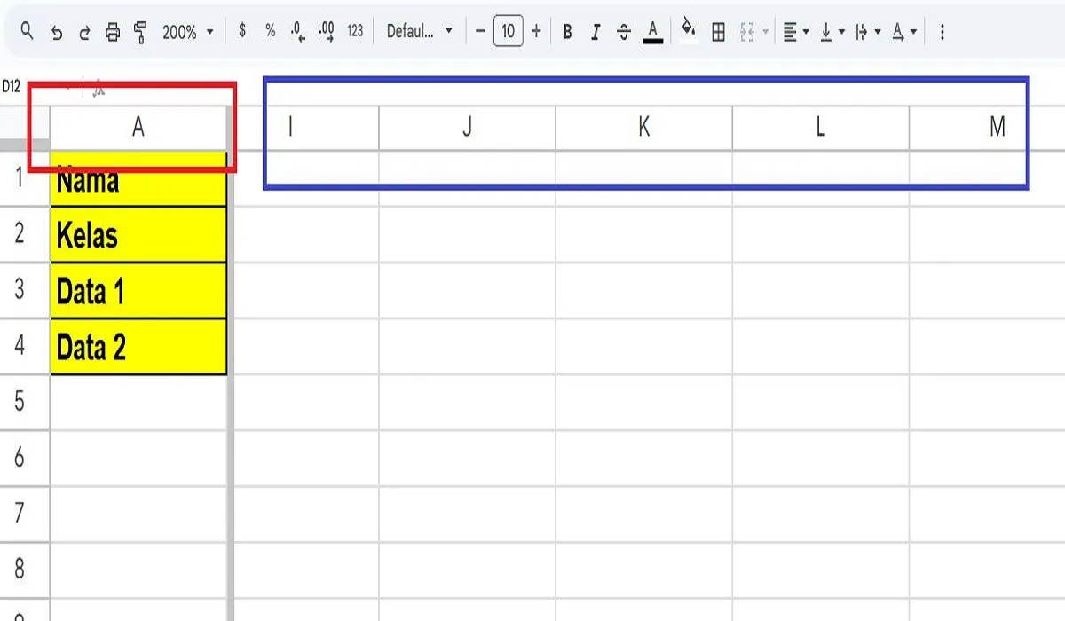Cara Freeze Kolom di Spreadsheet, Mengunci Kolom Saat Digulir
