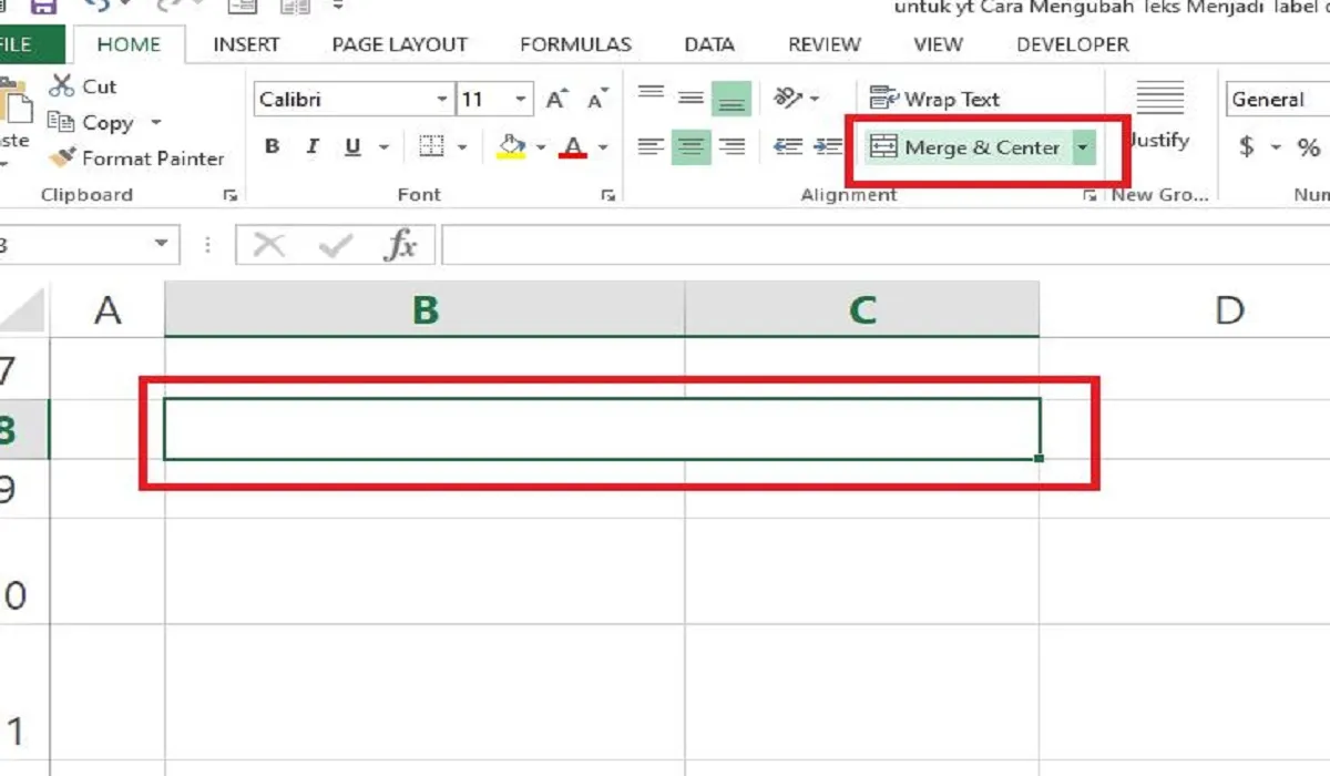 Cara Menggabungkan Baris di Excel, Baris Sel Bisa Disatukan dengan Tepat Menggunakan Merge Cells